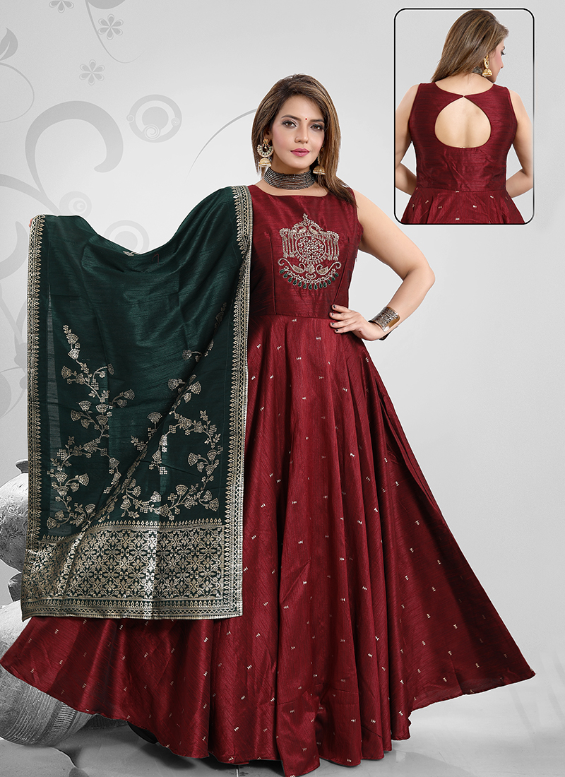 Latest Designer Party Wear Hand Work Gowns Collection Catalog